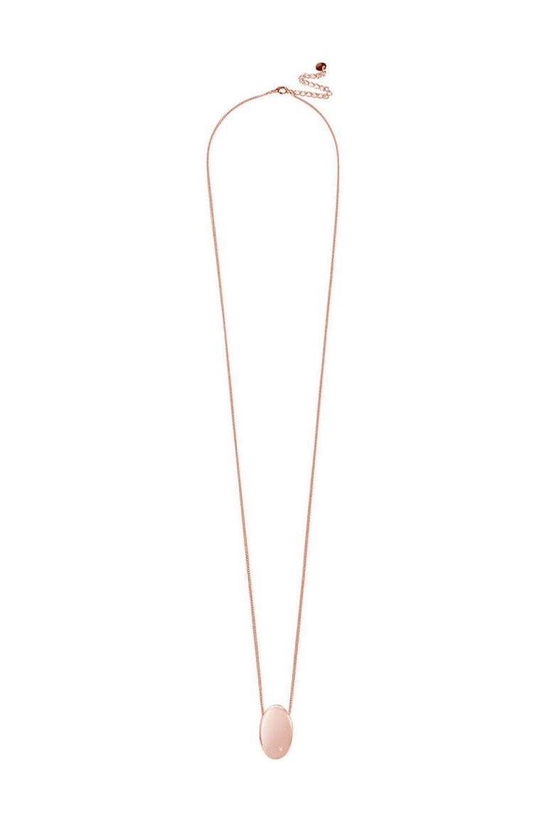 [TEST] Stone Detail Oval Pendant