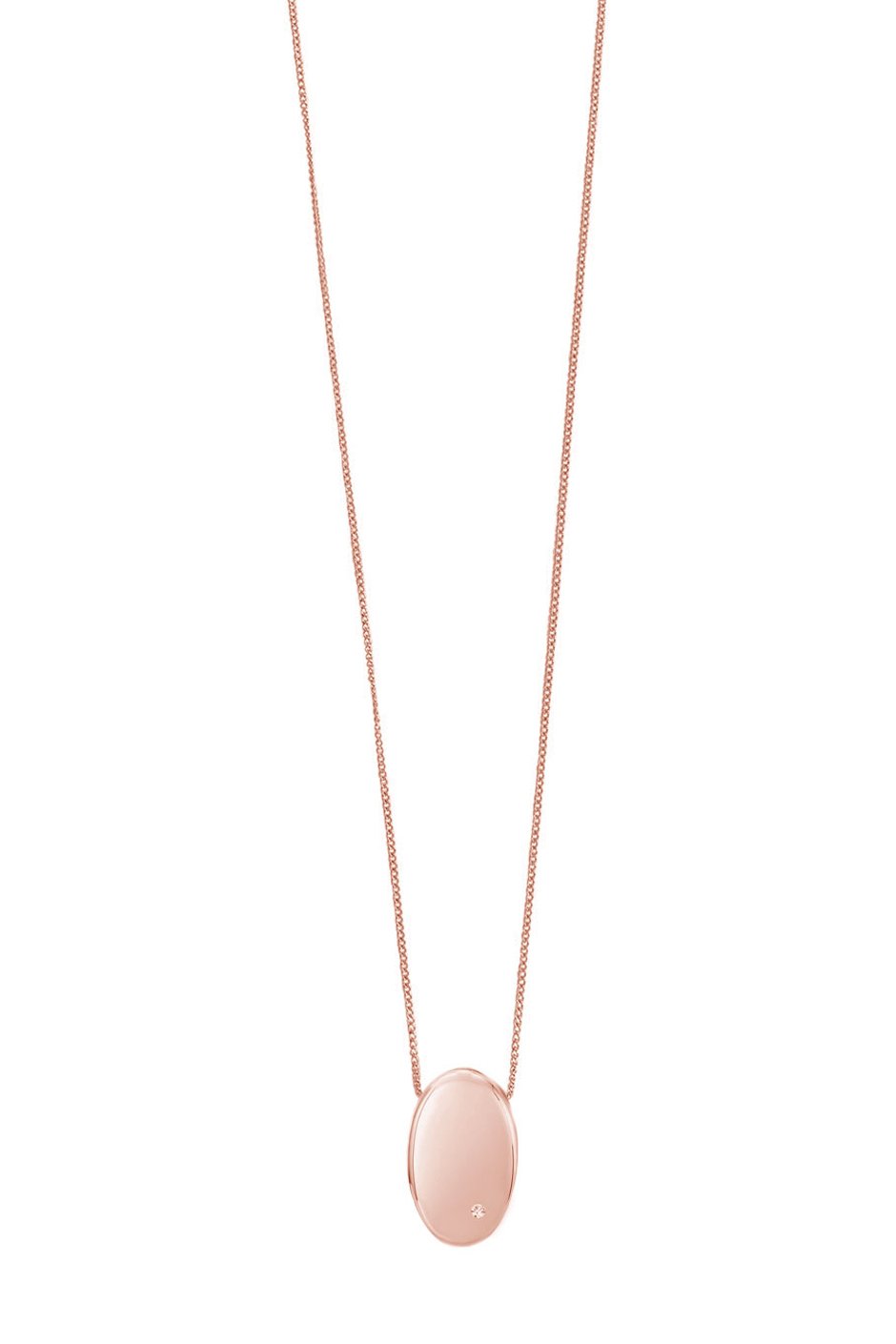 [TEST] Stone Detail Oval Pendant