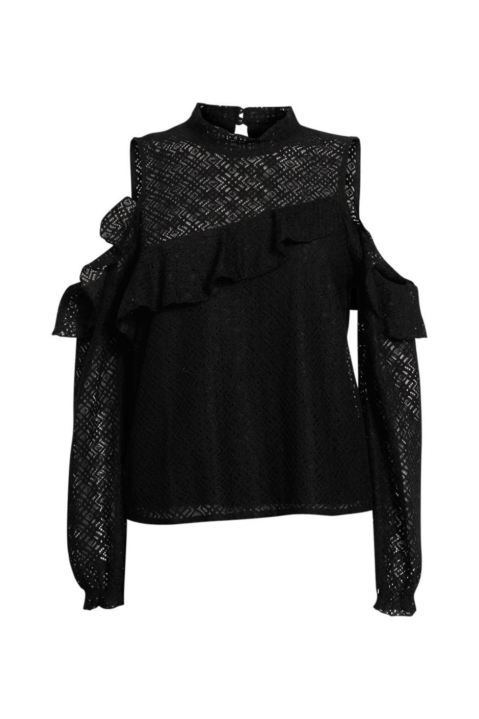 [TEST] Elyse Lace Cold Shoulder Top