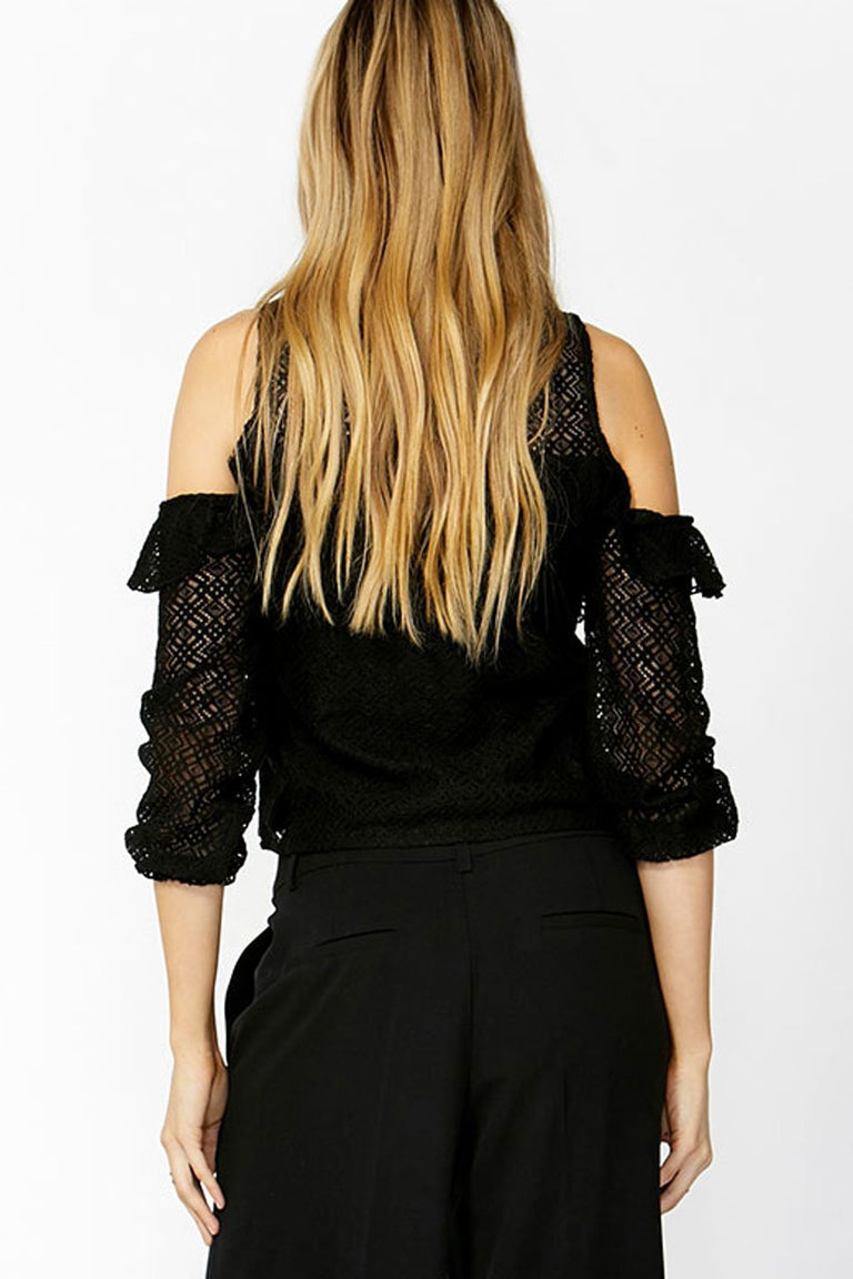 [TEST] Elyse Lace Cold Shoulder Top