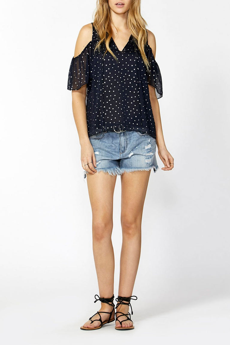 [TEST] Vanessa Cutout Shoulder Blouse