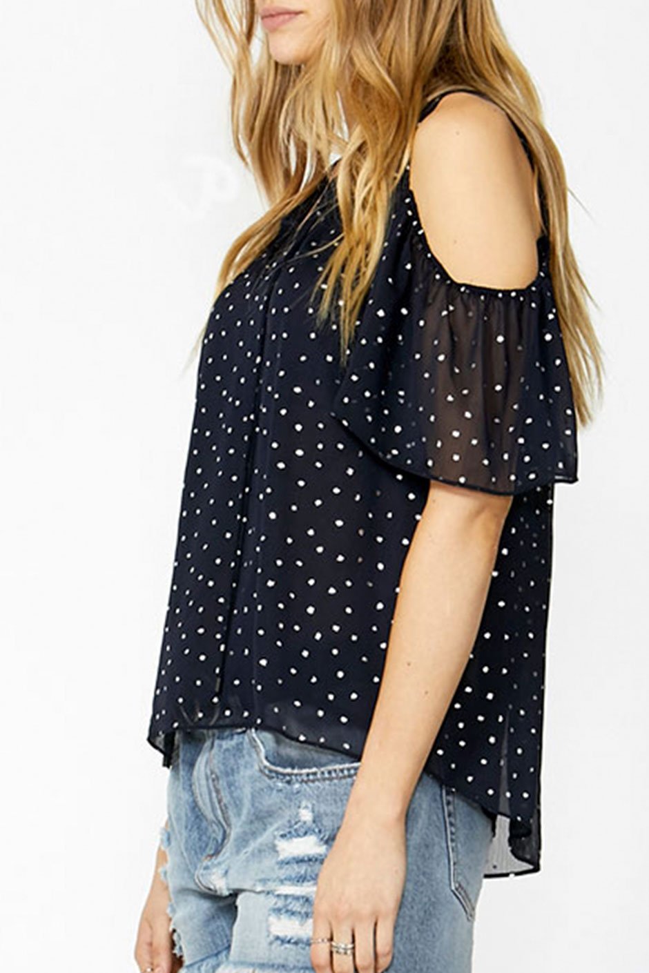 [TEST] Vanessa Cutout Shoulder Blouse