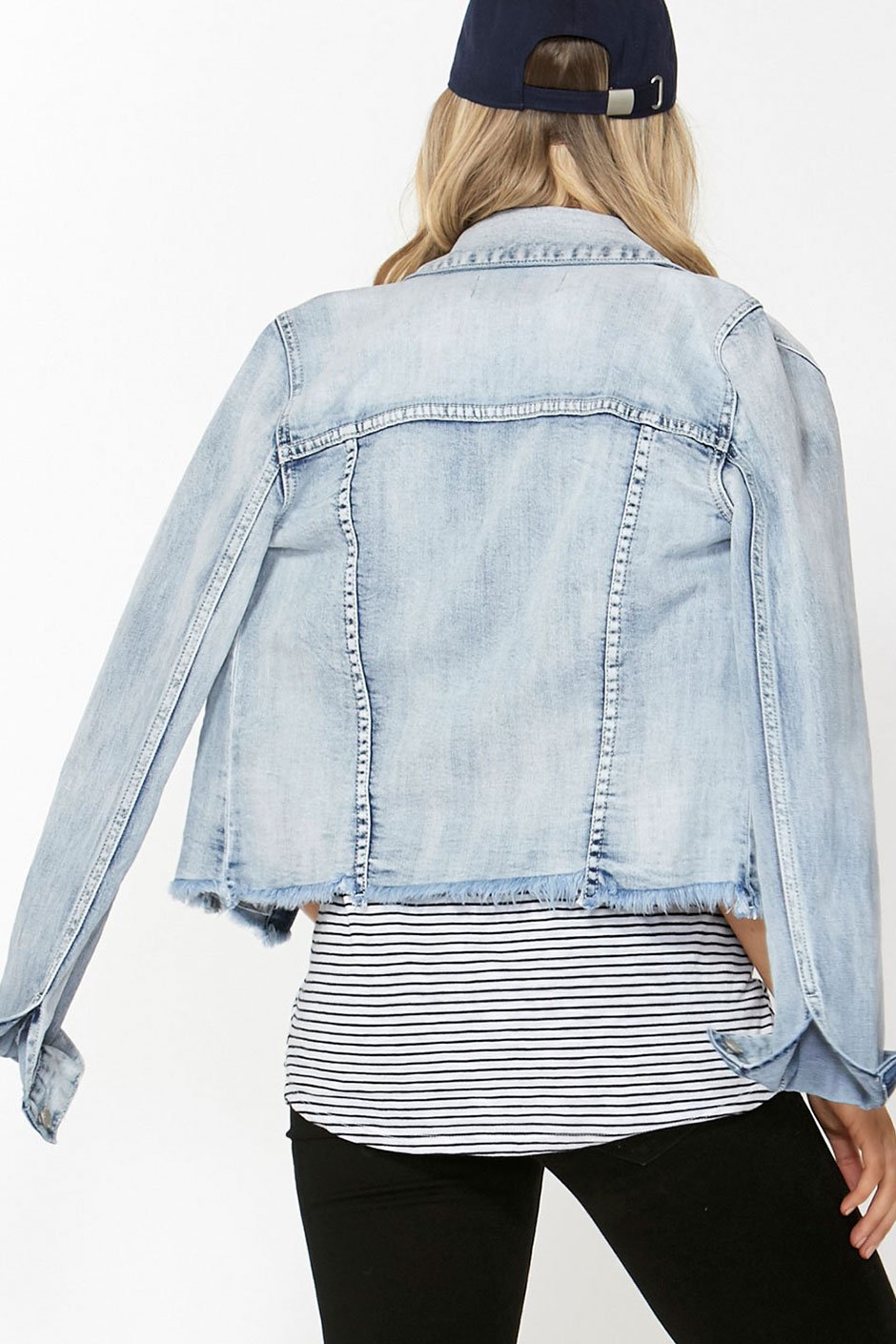 [TEST] Harper Raw Hem Denim Jacket