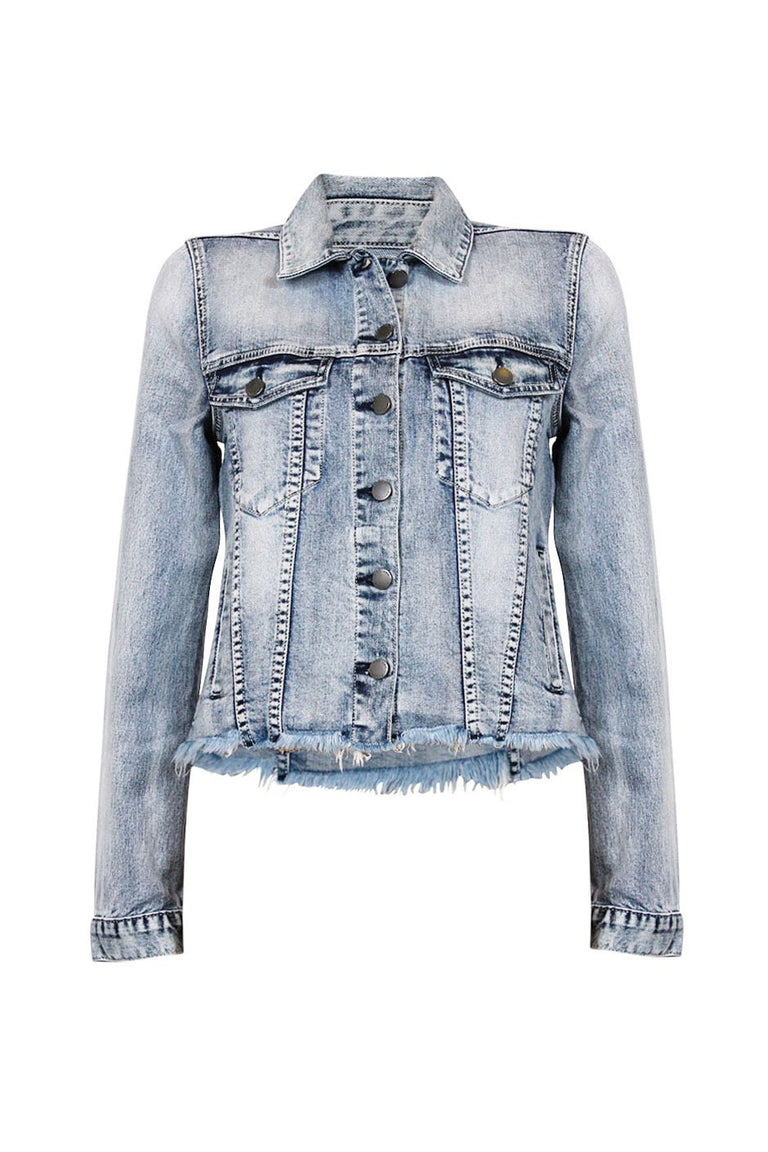 [TEST] Harper Raw Hem Denim Jacket