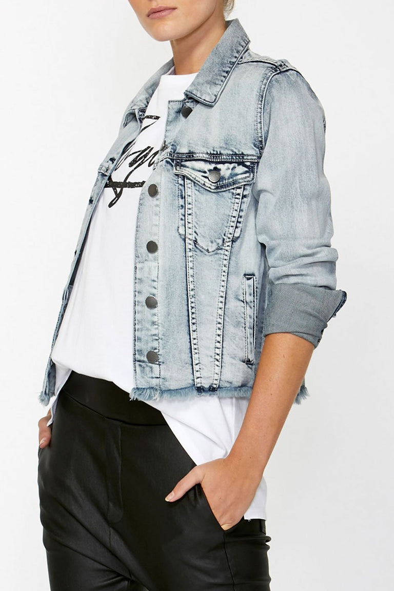 [TEST] Harper Raw Hem Denim Jacket