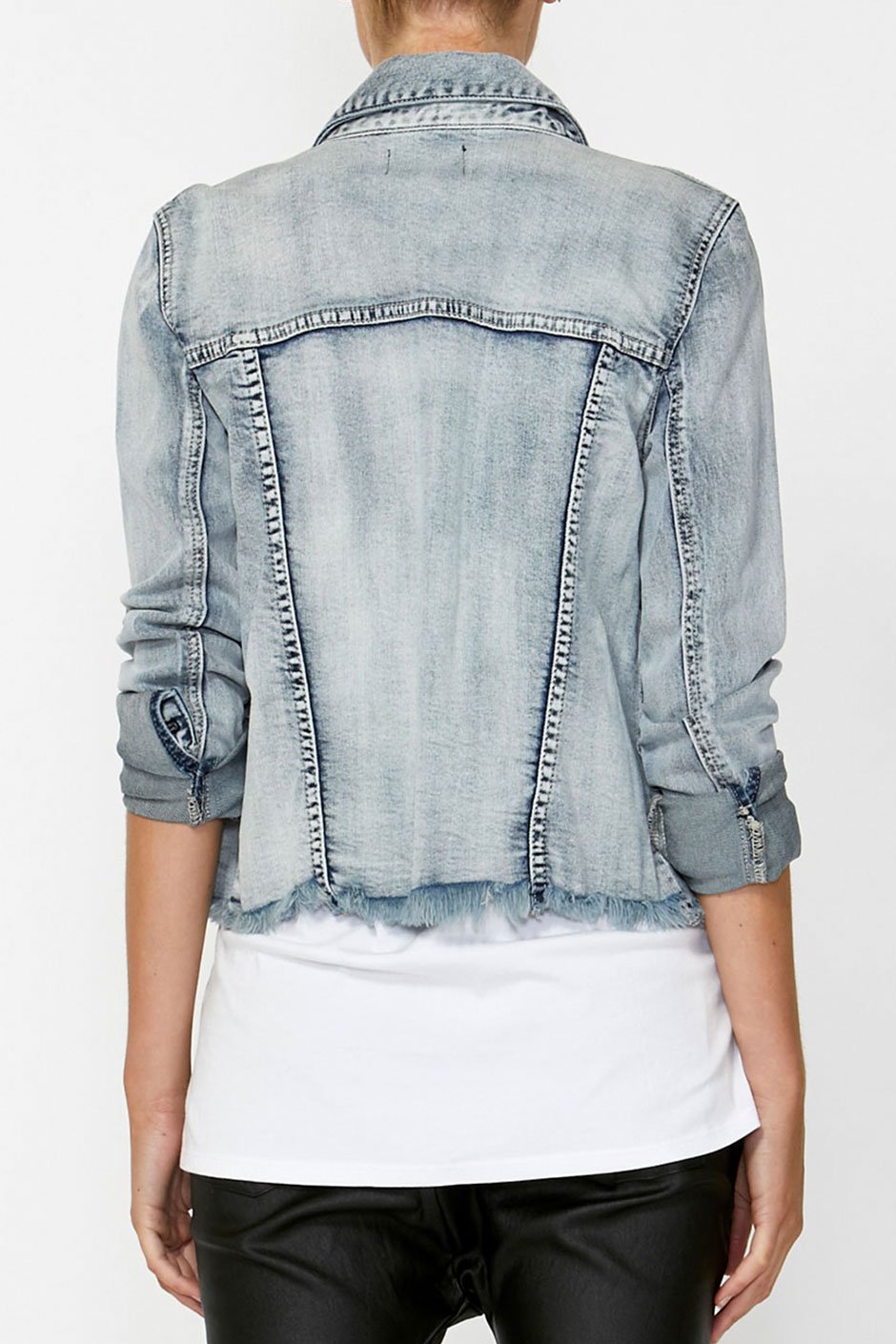 [TEST] Harper Raw Hem Denim Jacket