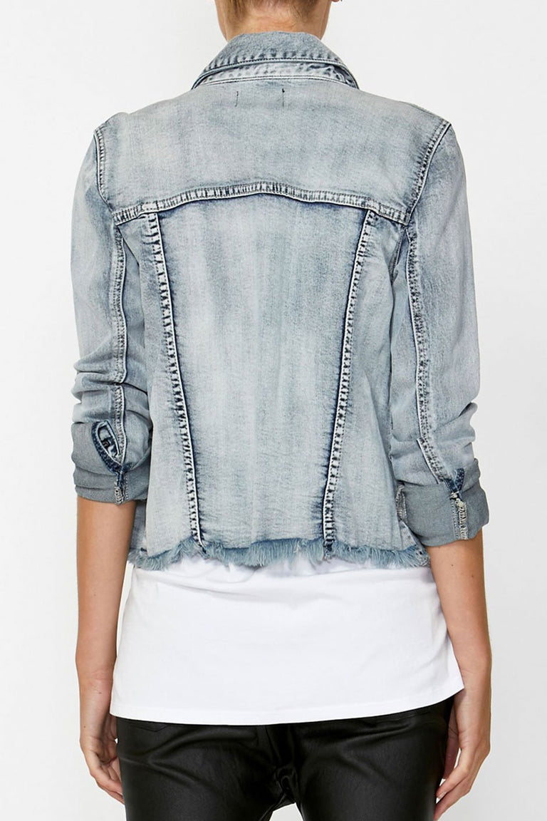 [TEST] Harper Raw Hem Denim Jacket