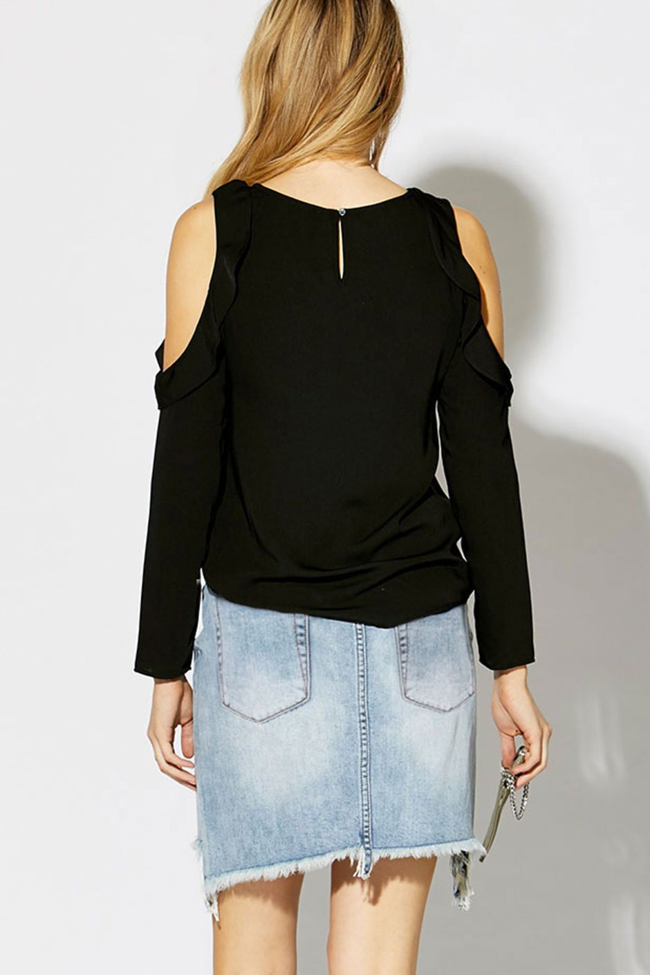[TEST] Gracie Ruffle Shoulder Top