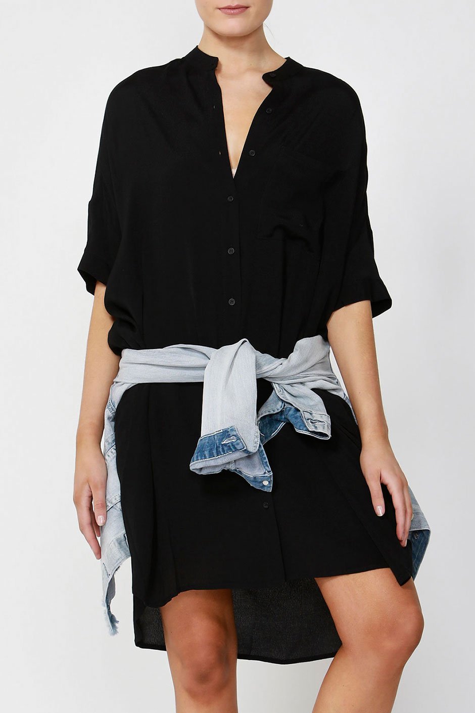 [TEST] Elsa Drop Shoulder Shirt Dress
