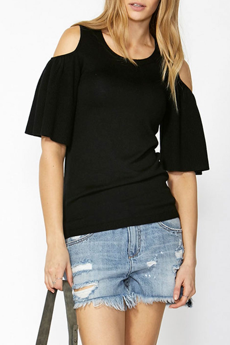 [TEST] Amirah Ruffle Shoulder Knit