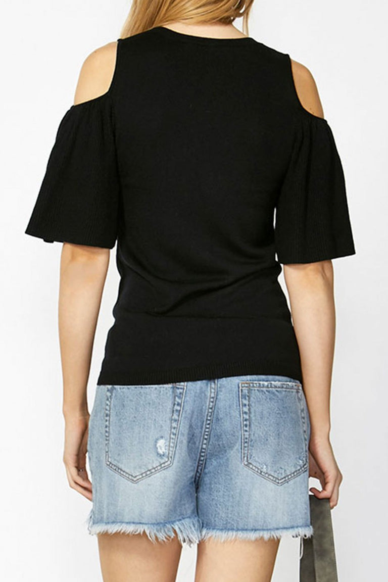 [TEST] Amirah Ruffle Shoulder Knit