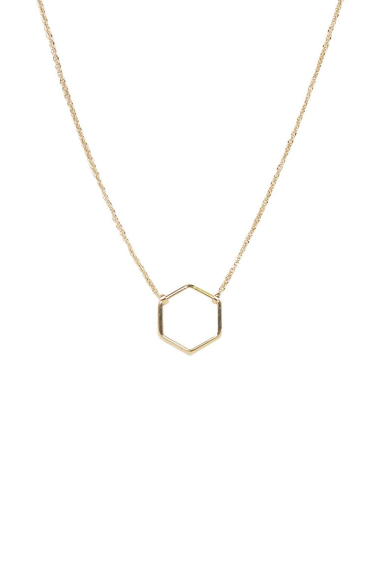 [TEST] Open Hexagon Fine Pendant