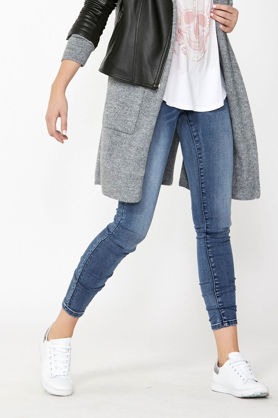 Riley 5 Pocket Skinny Jean - Ocean Blue Wash