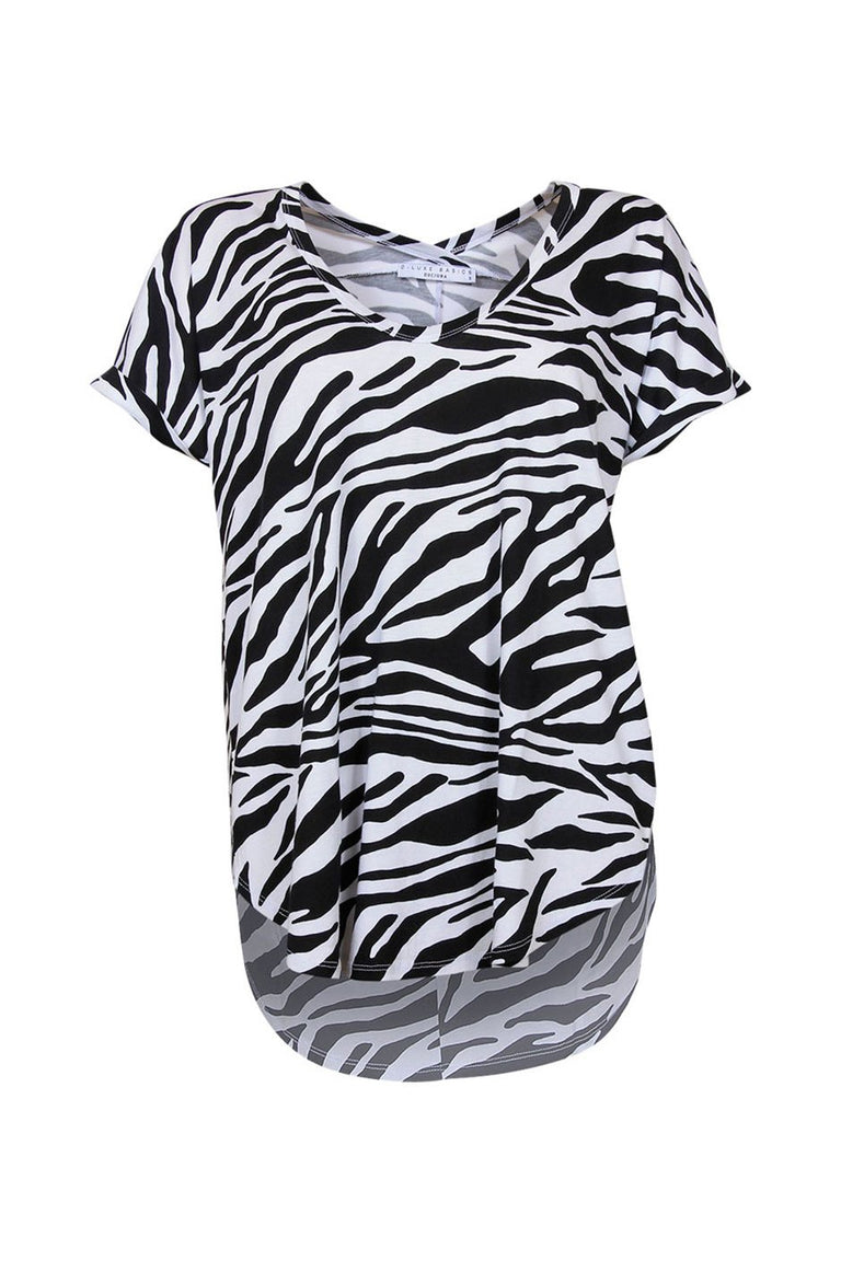 [TEST] Luxe Zebra Boyfriend Tee