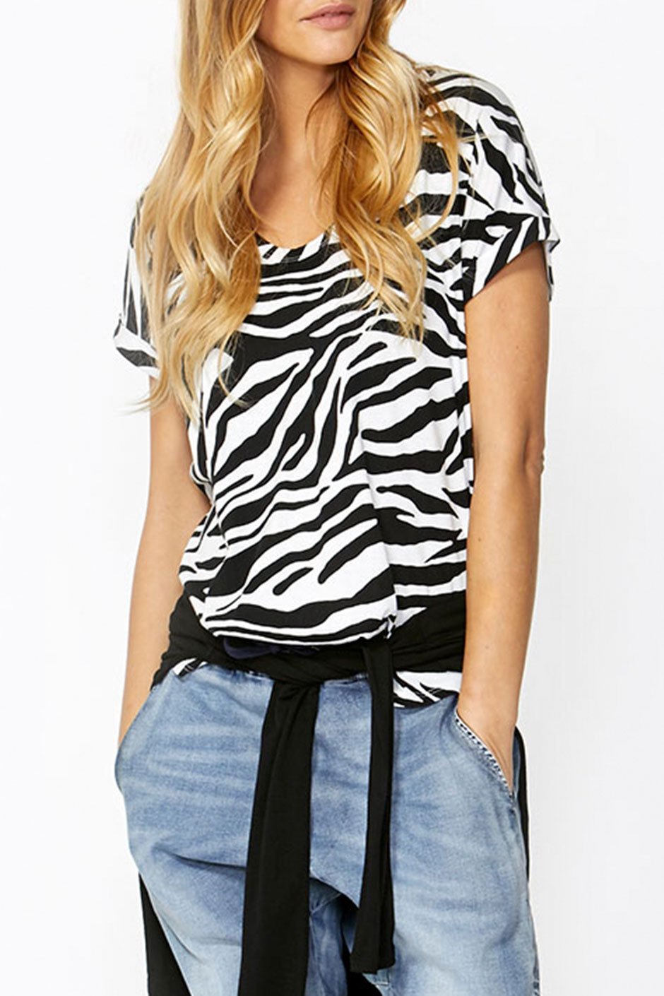[TEST] Luxe Zebra Boyfriend Tee