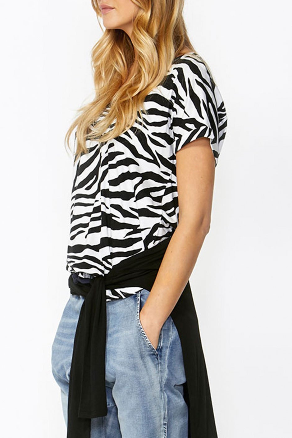 [TEST] Luxe Zebra Boyfriend Tee