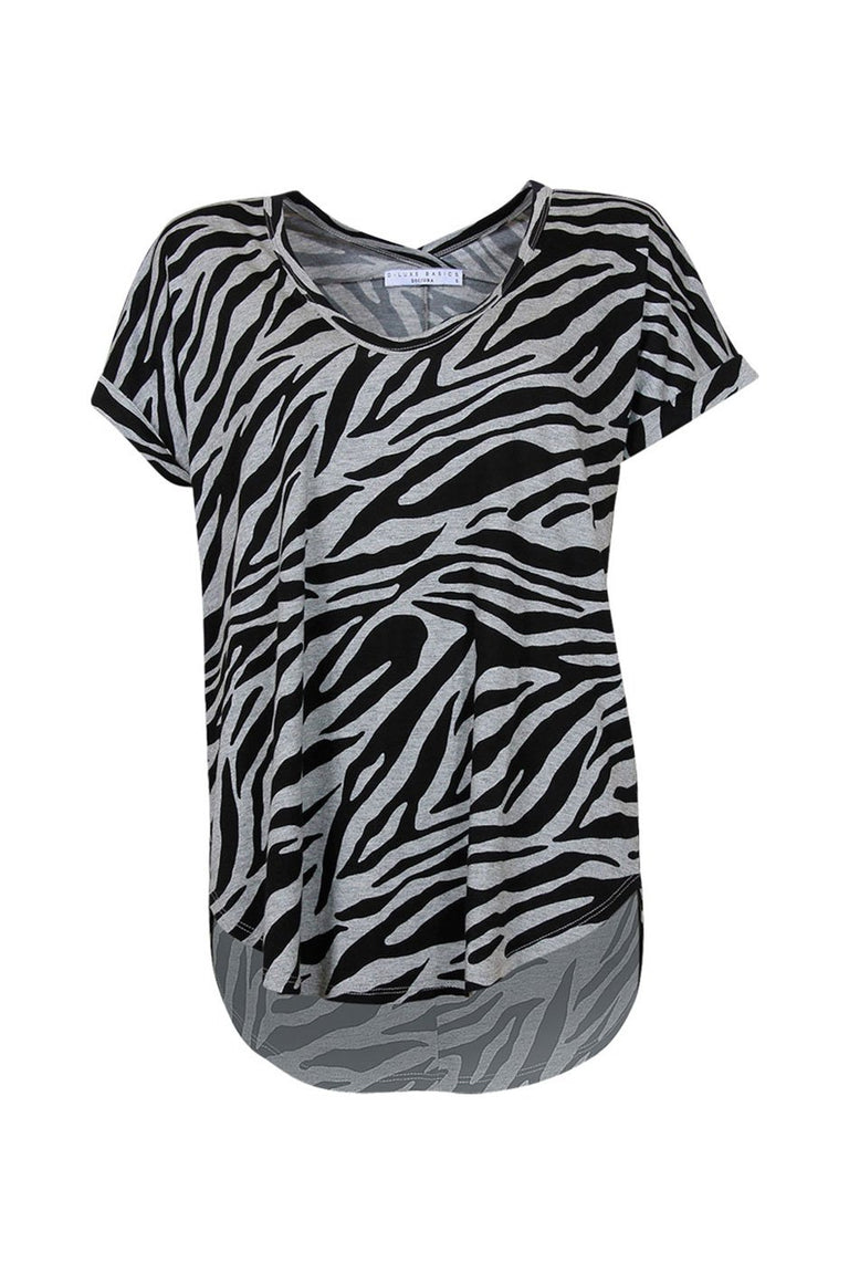 [TEST] Luxe Zebra Boyfriend Tee