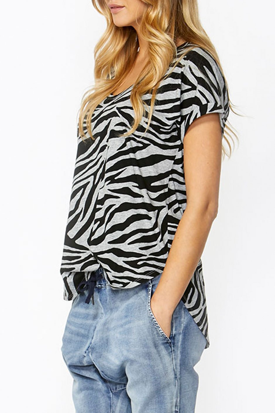 [TEST] Luxe Zebra Boyfriend Tee