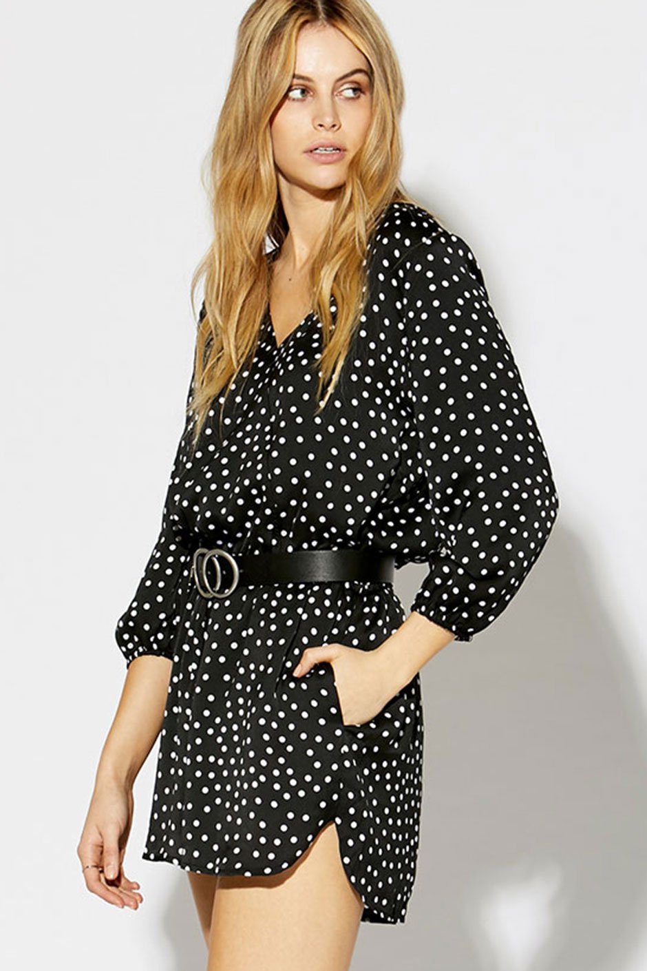[TEST] Daphne Wrap Satin Playsuit