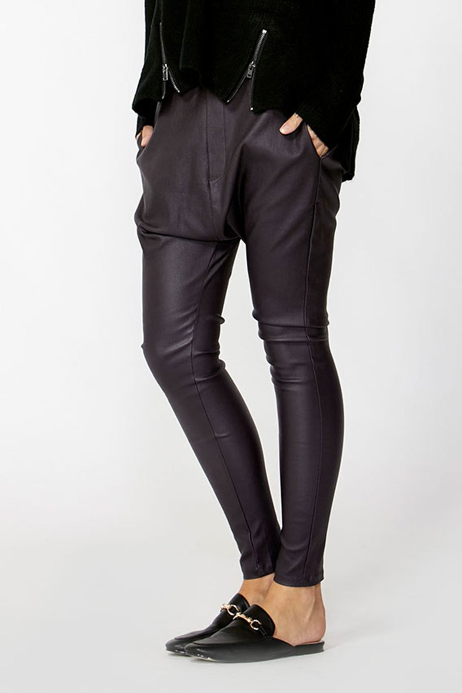 [TEST] Wine Austin Drop Crotch Pant