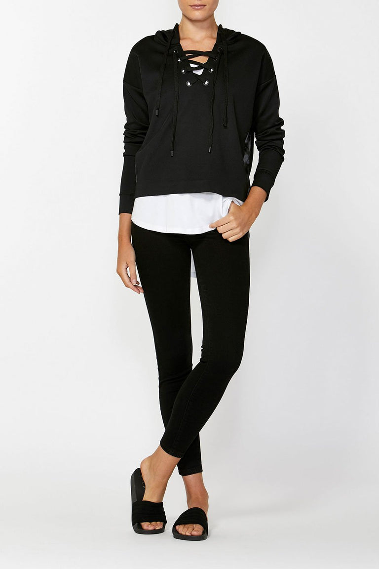 [TEST] Luxe Lace Up Hoodie