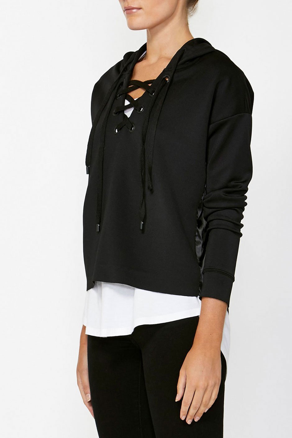 [TEST] Luxe Lace Up Hoodie