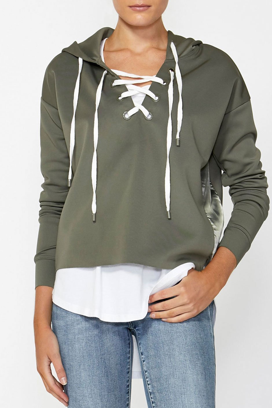 [TEST] Luxe Lace Up Hoodie