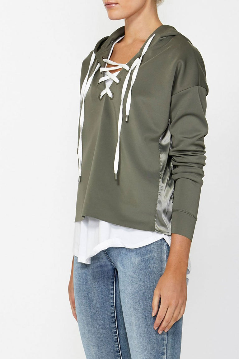 [TEST] Luxe Lace Up Hoodie