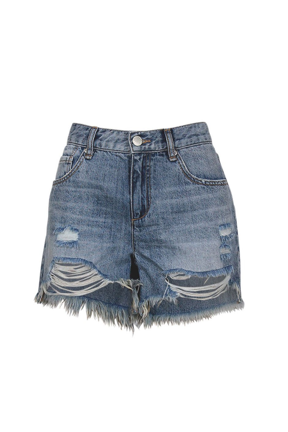[TEST] Remi Distressed Longline Short