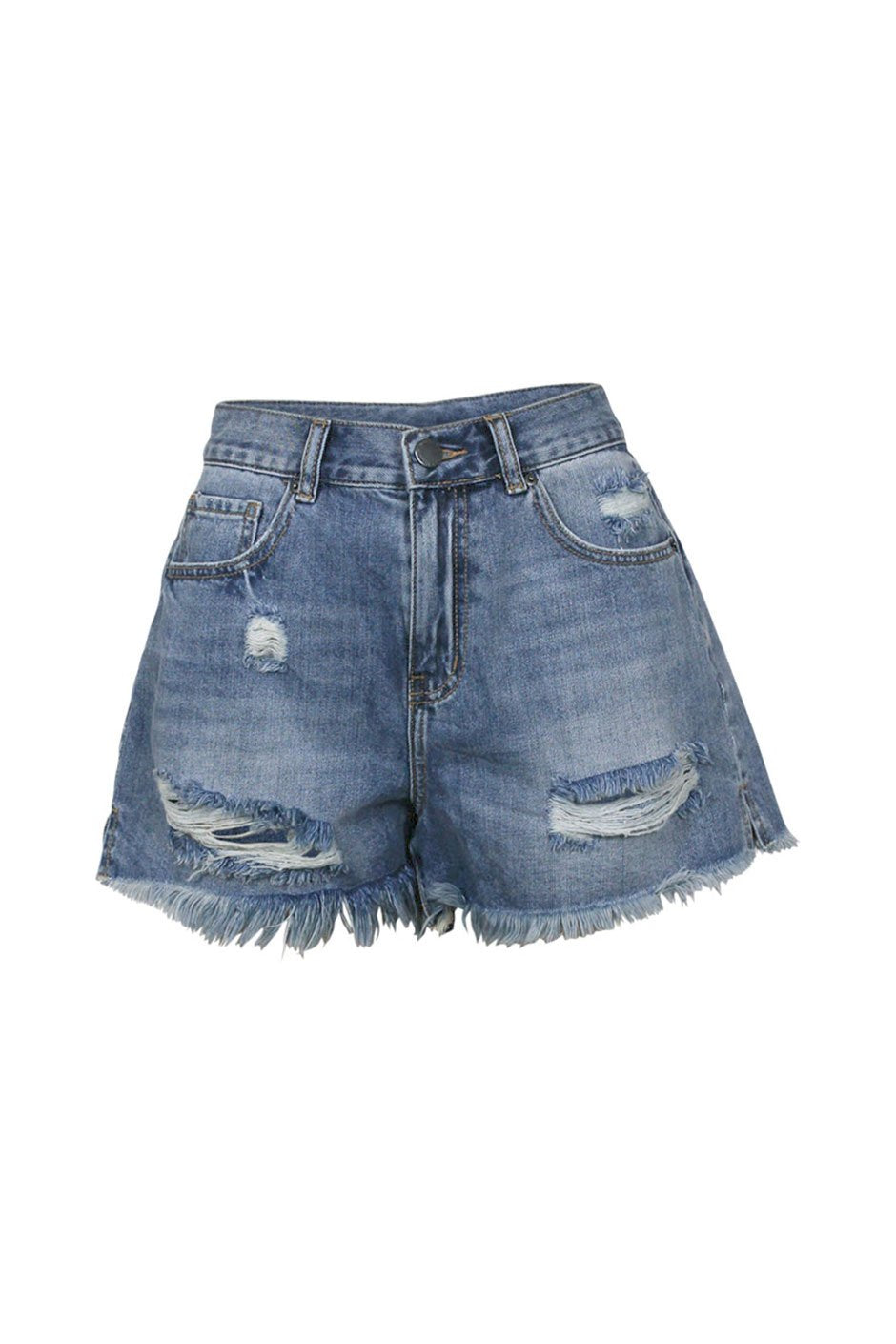 [TEST] Mya Distressed High Rise Short