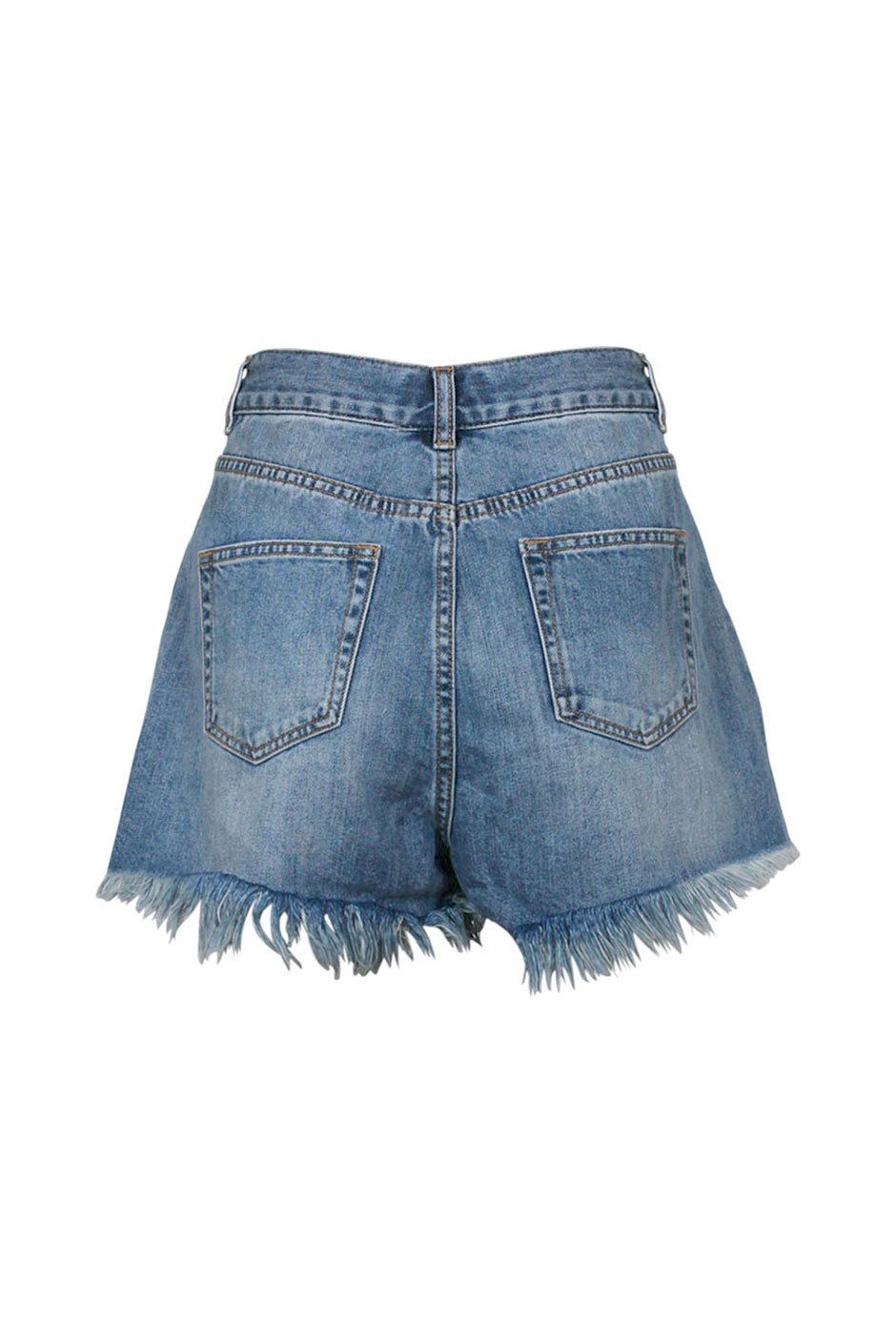 [TEST] Mya Distressed High Rise Short