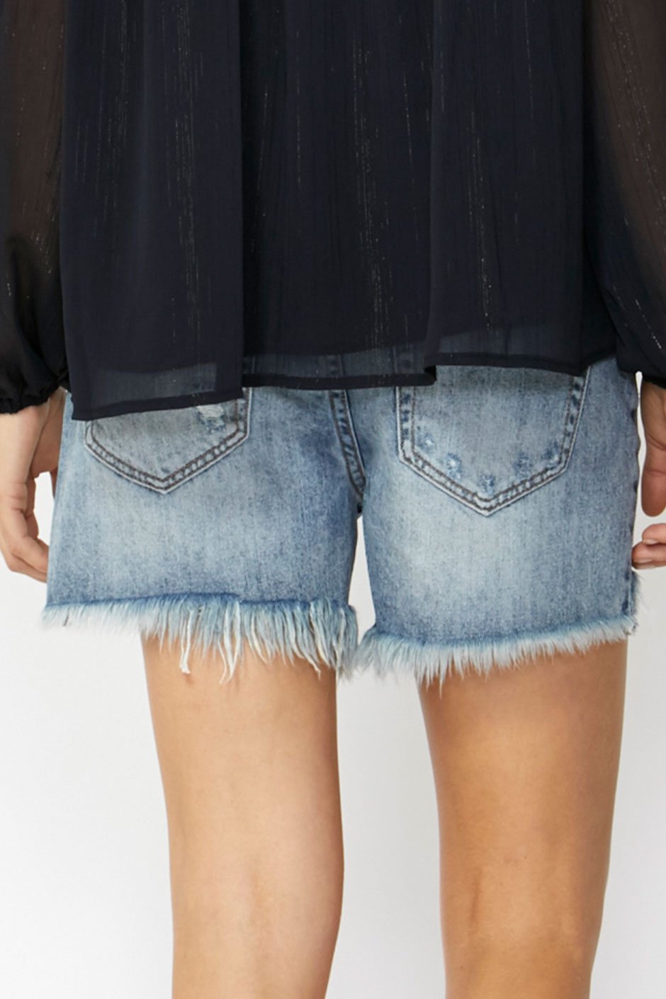 [TEST] Mya Distressed High Rise Short