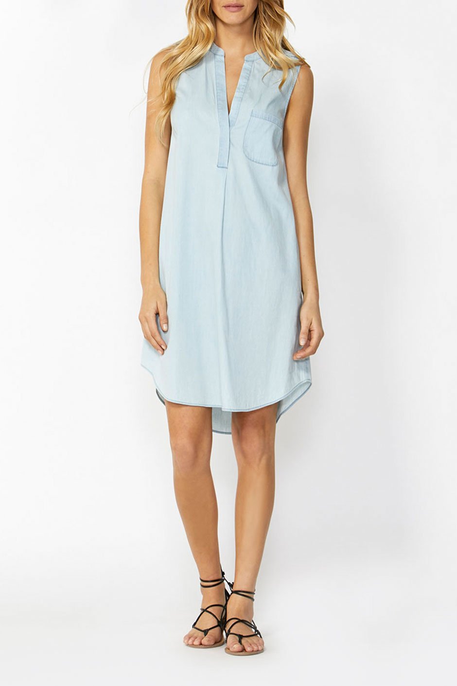 [TEST] Nadia Sleeveless Shirt Dress