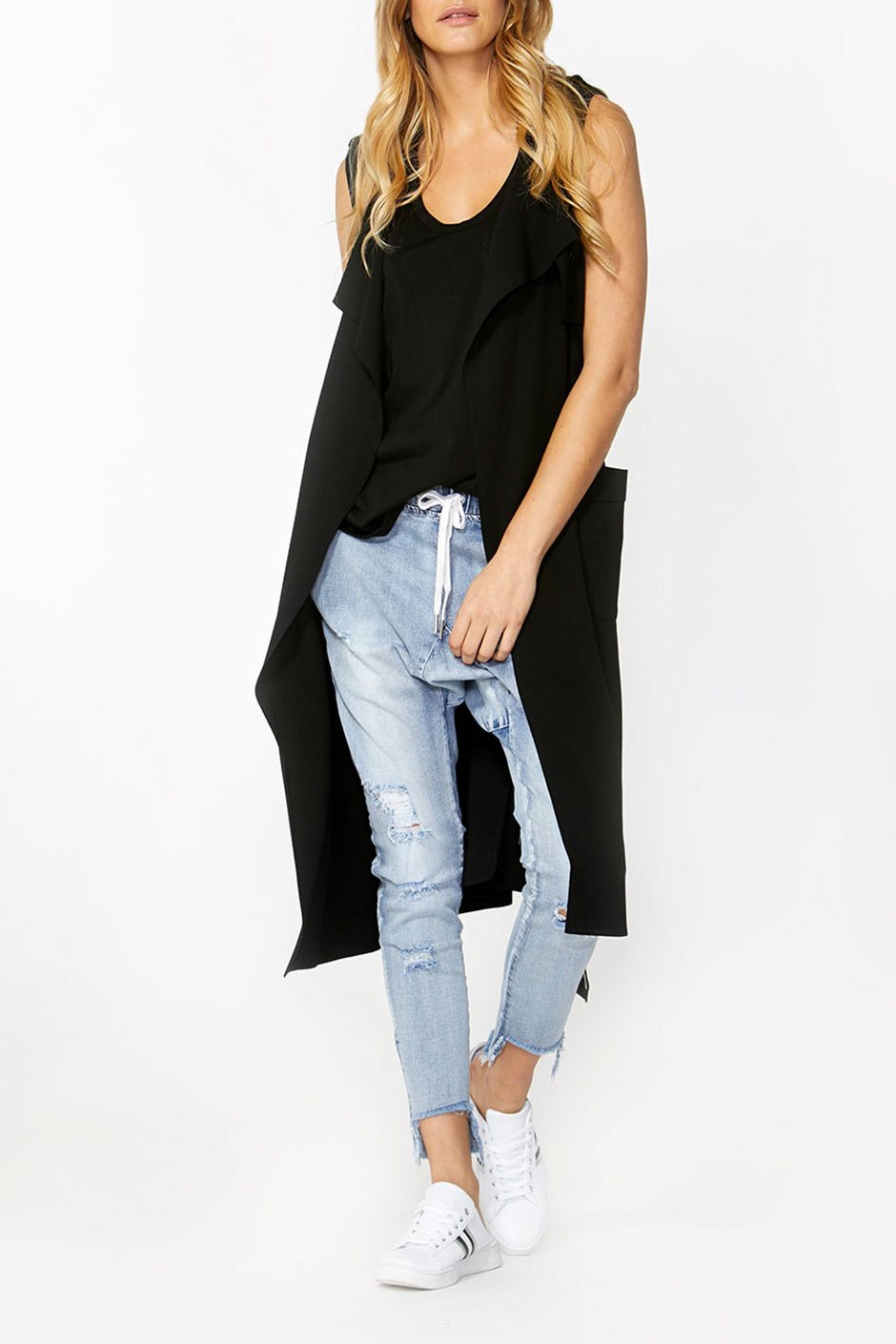 [TEST] Luxe Sleeveless Soft Trench