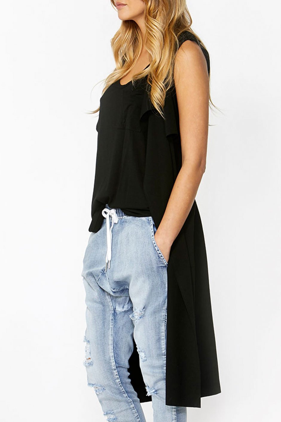 [TEST] Luxe Sleeveless Soft Trench