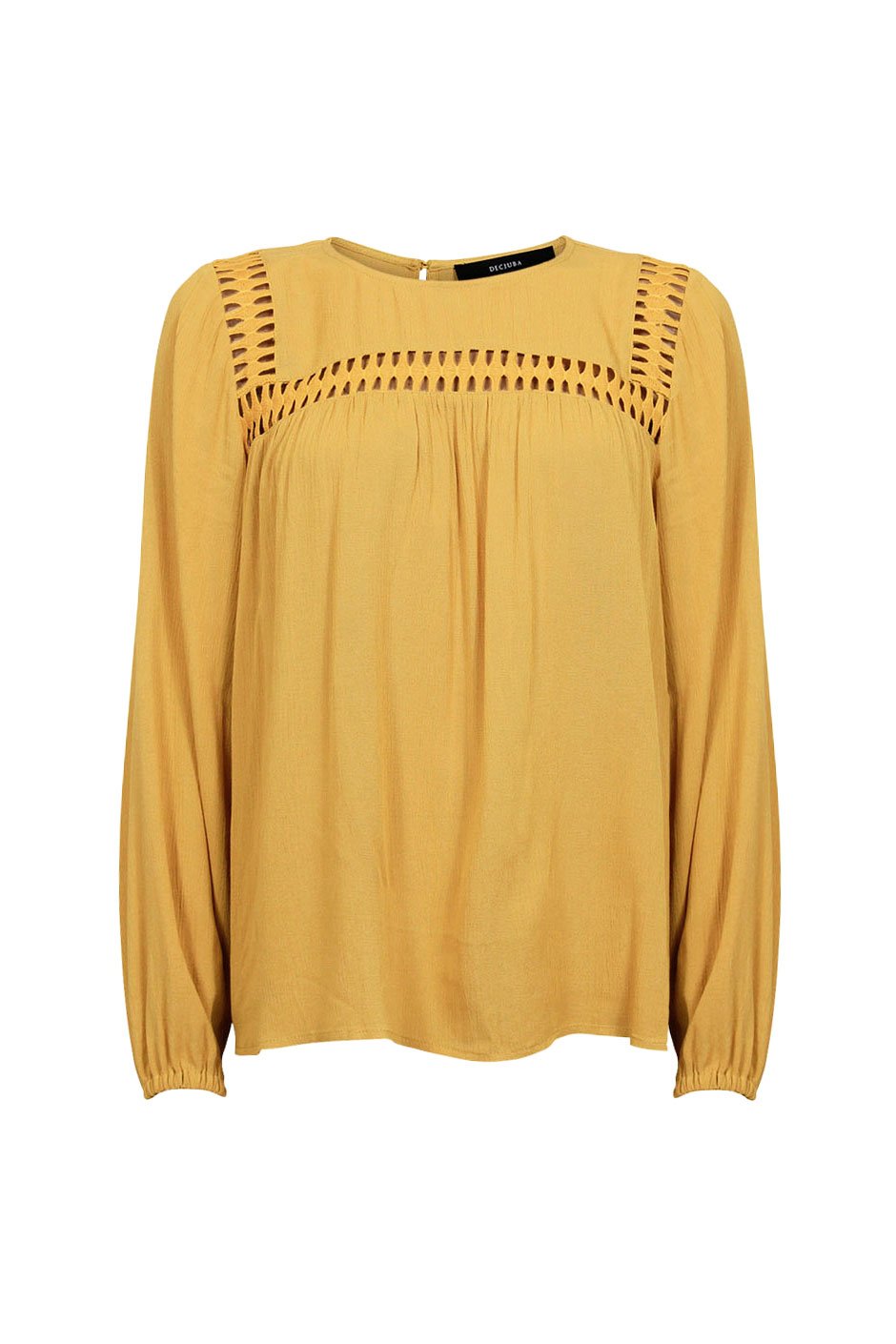 [TEST] Janelle Lace Trim Blouse