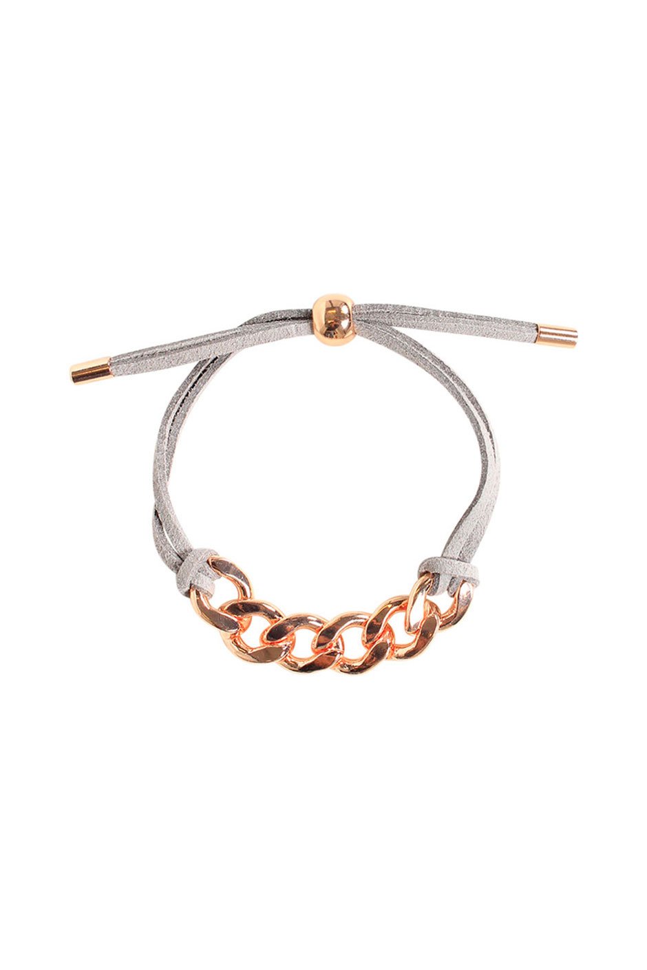 [TEST] Chain Link Suede Bracelet