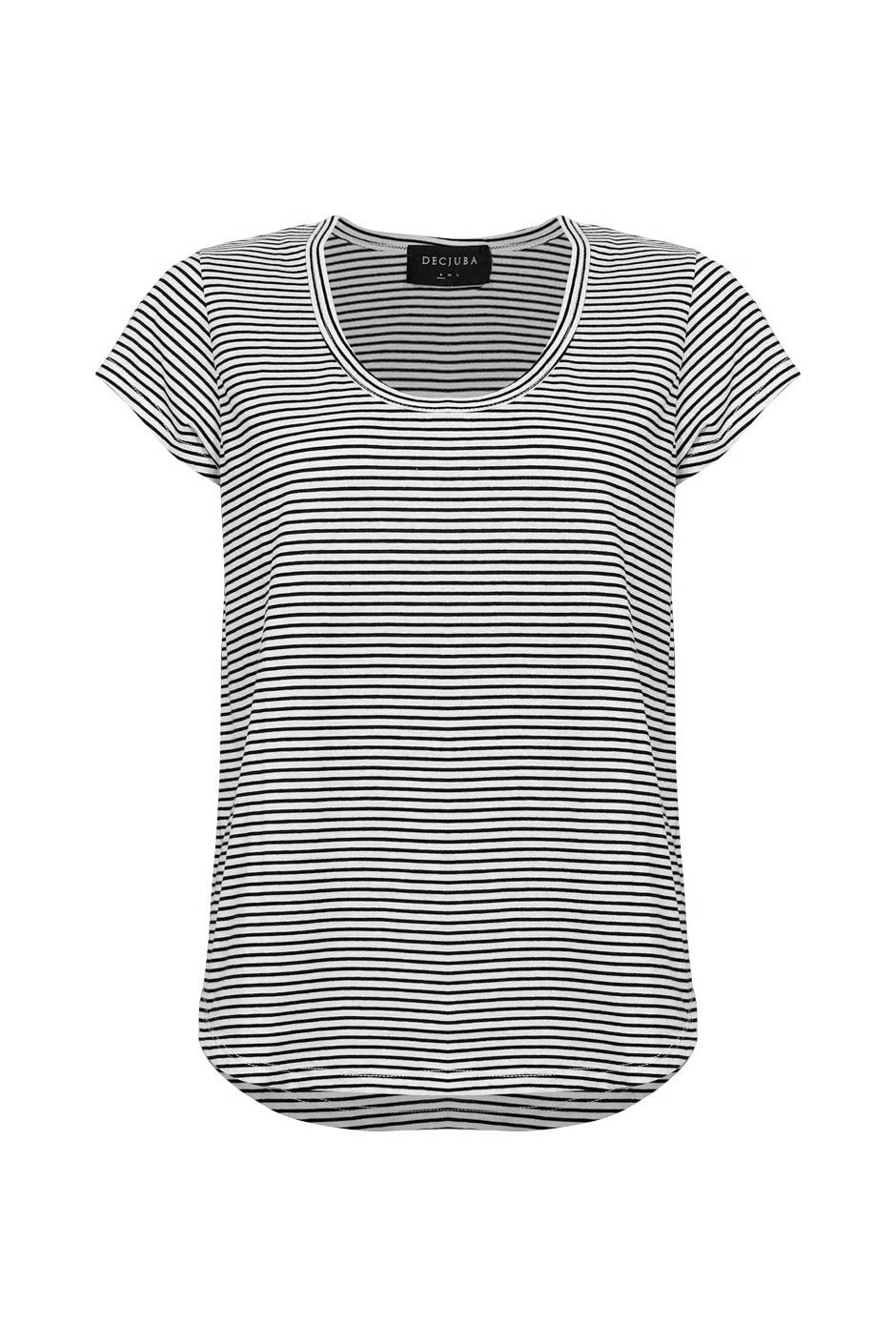[TEST] Carrie Stripe Scoop Neck Tee