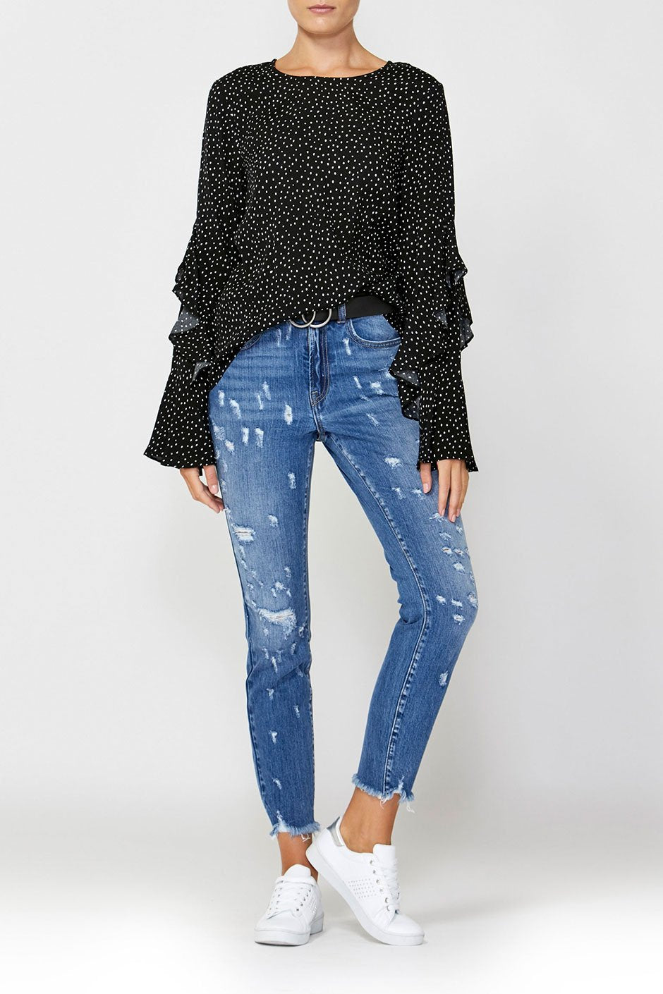 [TEST] Casey Ruffle Sleeve Top