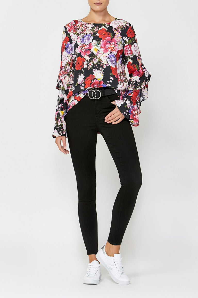 [TEST] Casey Ruffle Sleeve Top