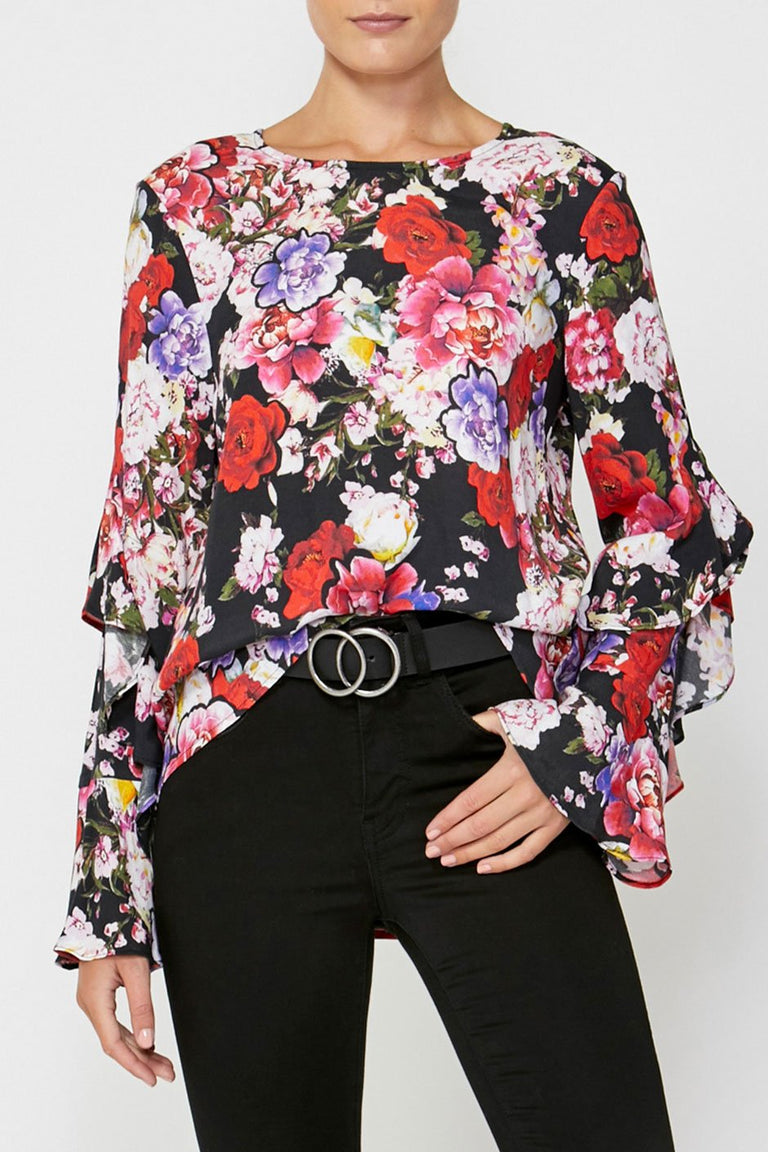 [TEST] Casey Ruffle Sleeve Top