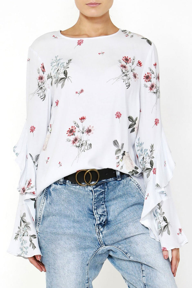 [TEST] Casey Ruffle Sleeve Top