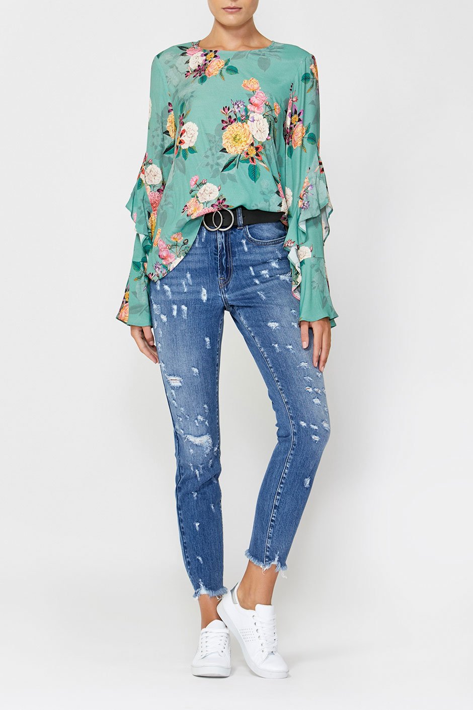 [TEST] Casey Ruffle Sleeve Top
