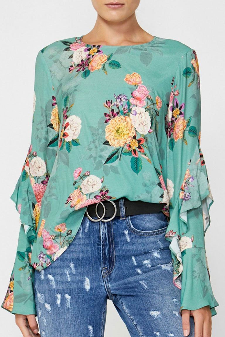 [TEST] Casey Ruffle Sleeve Top