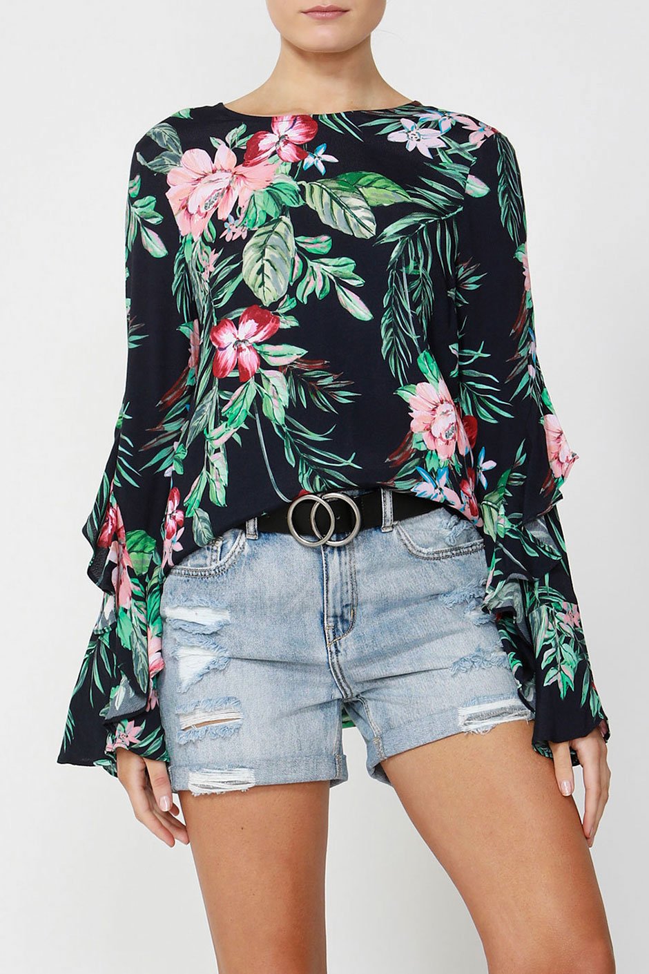 [TEST] Casey Ruffle Sleeve Top