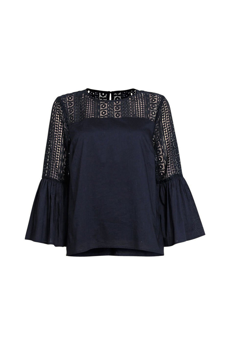 [TEST] O/E Amy Lace Flared Sleeve Top