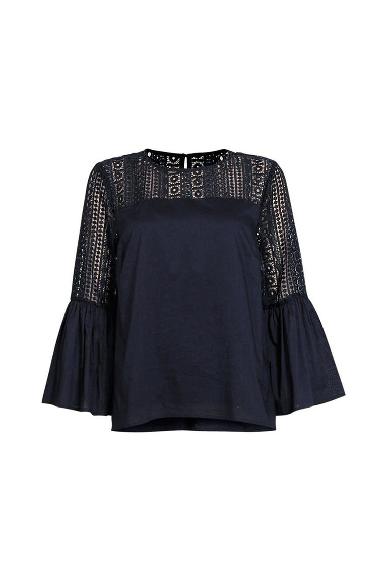 [TEST] O/E Amy Lace Flared Sleeve Top