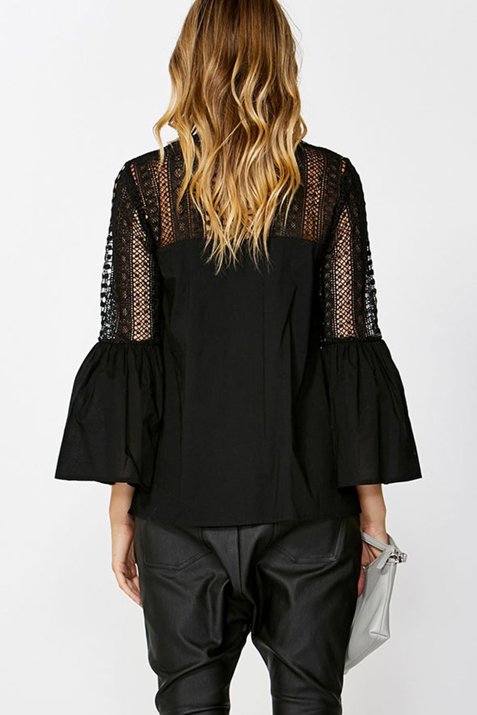 [TEST] O/E Amy Lace Flared Sleeve Top