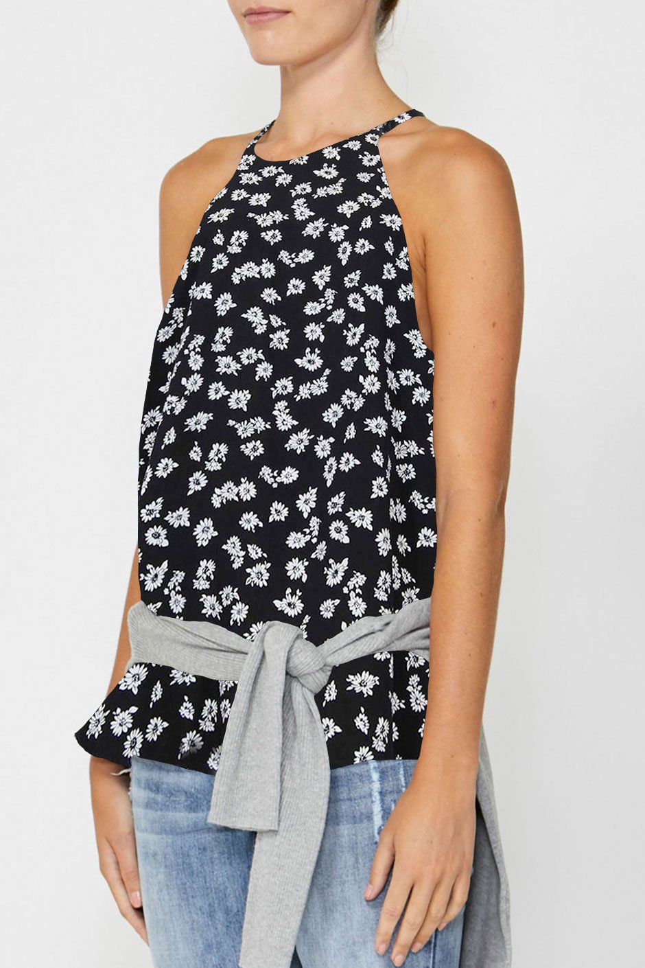[TEST] Emma Print Cutaway Top