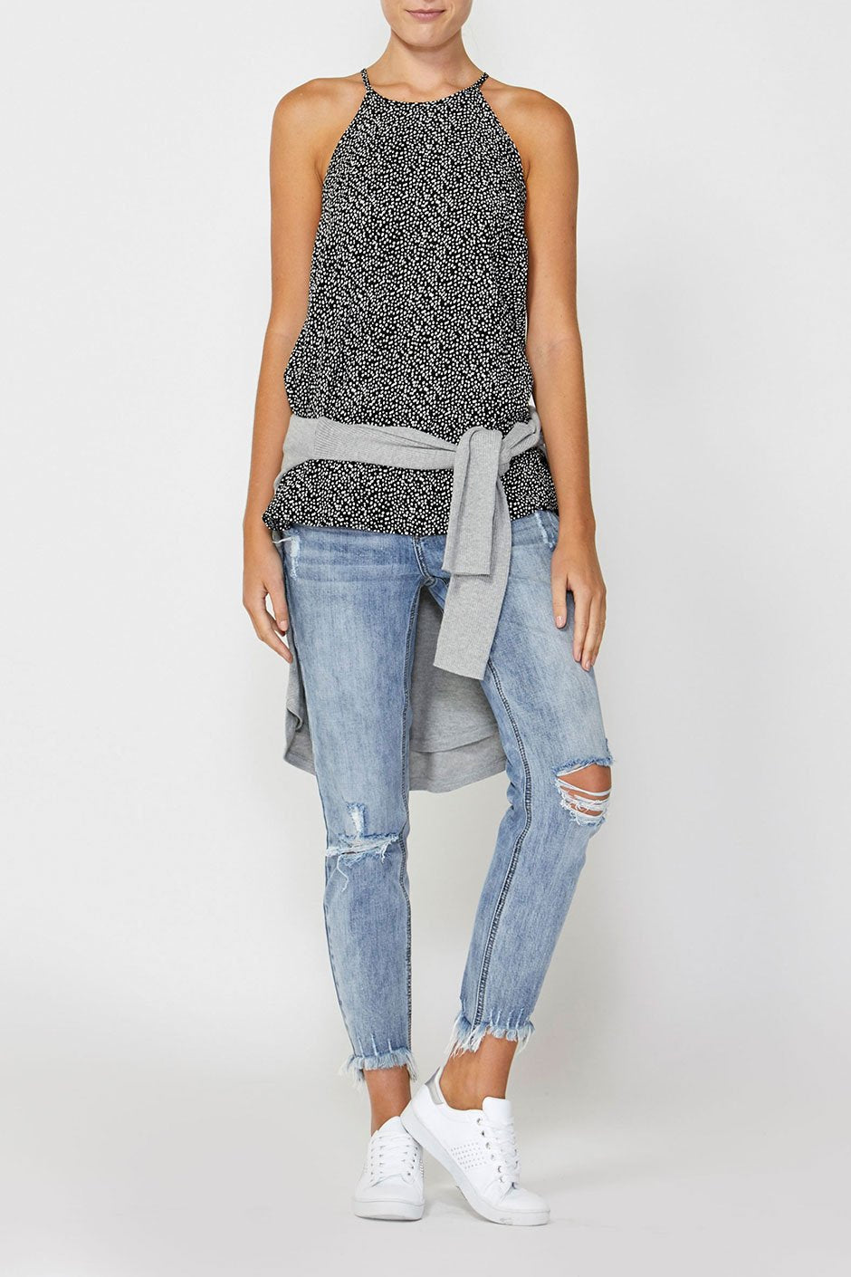 [TEST] Emma Print Cutaway Top